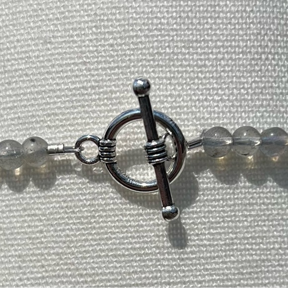 Handmade - Aura Quartz, Labradorite and Galaxy Tigers Eye Beaded Necklace - Picture 7 of 15